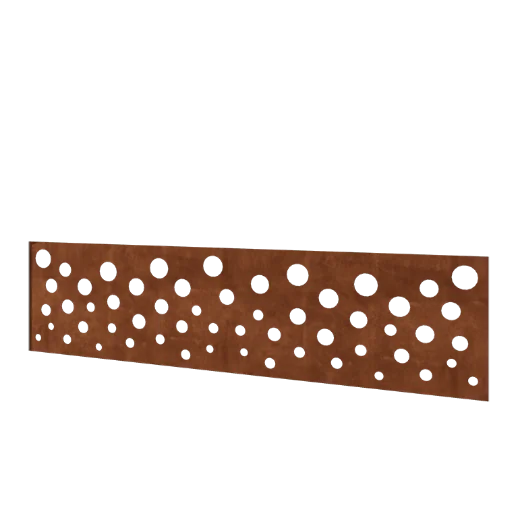 Corten plieno tvora H - Panel B - 180 x 47,5 cm