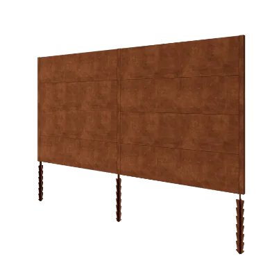 Corten plieno tvora H4 - Pilnas komplektas - 378 x 6 x 190 cm