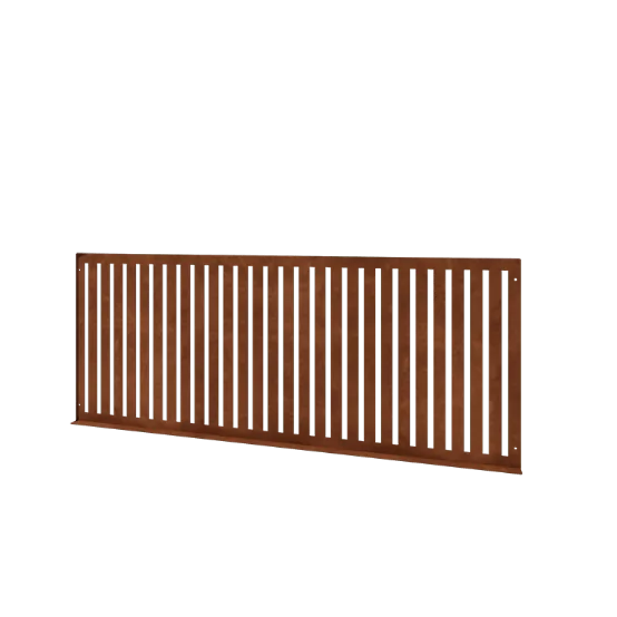 Corten plieno dekoratyvinė tvora S - panel - 149 x 3 x 60 cm