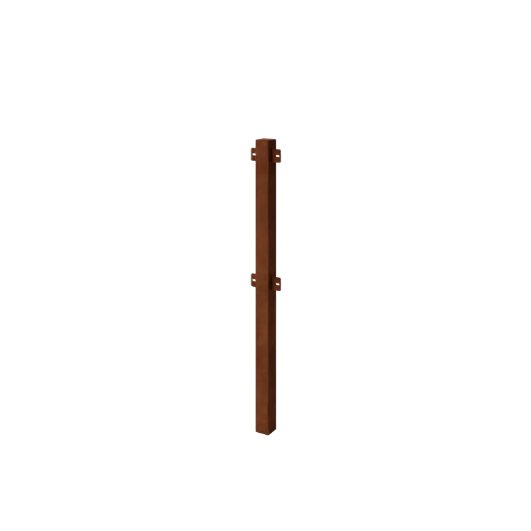 Corten plieno dekoratyvinė tvora - Tarpinis stulpas - 110 cm