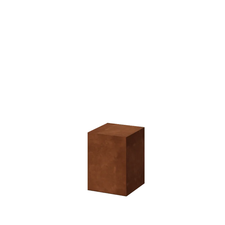 Corten plieno pjedestalas - Ohio - 30 x 30 x 40 cm