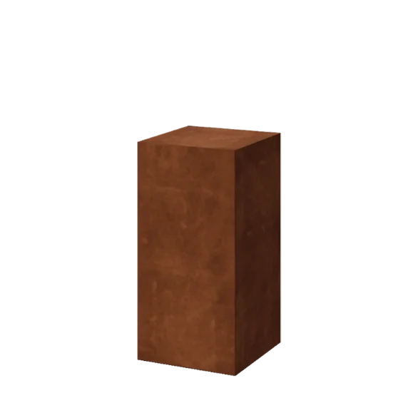 Corten plieno pjedestalas - Ohio - 40 x 40 x 80 cm