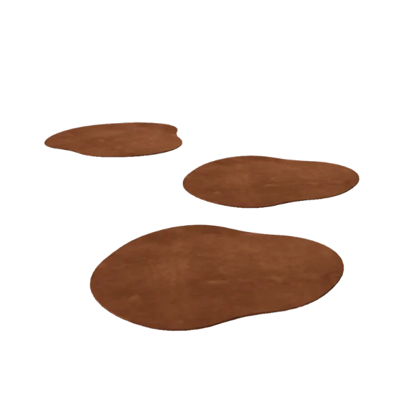 Corten plieno lauko trinkelė - Organinis - 50 x 50 cm