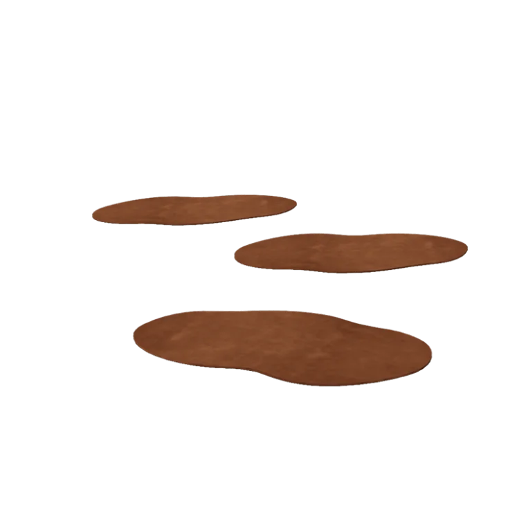 Corten plieno lauko trinkelė - Organinis - 50 x 25 cm
