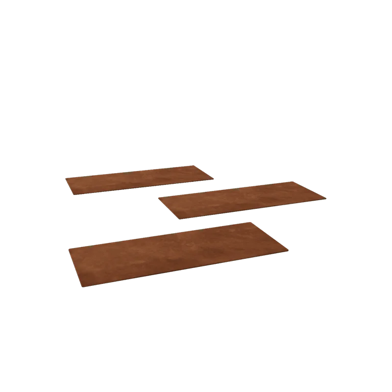 Corten plieno lauko trinkelė - Stačiakampis - 60 x 25 cm