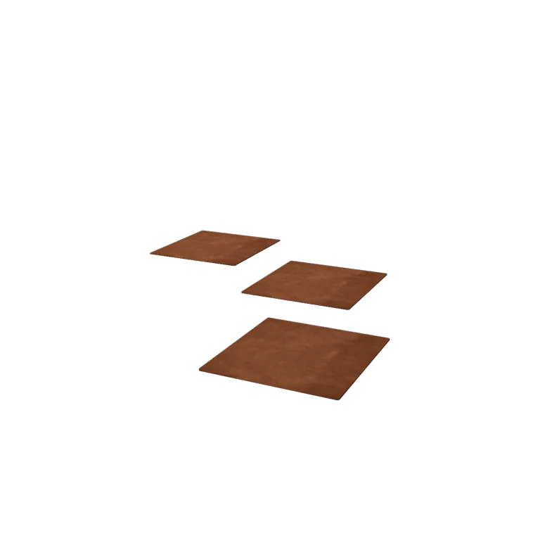 Corten plieno lauko trinkelė - Kvadratas - 30 x 30 cm