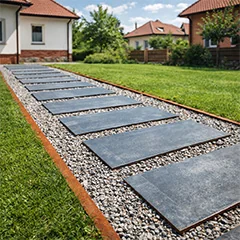 Corten plieno U formos profiliai tvarkingai kraštų ir bortelių apdailai