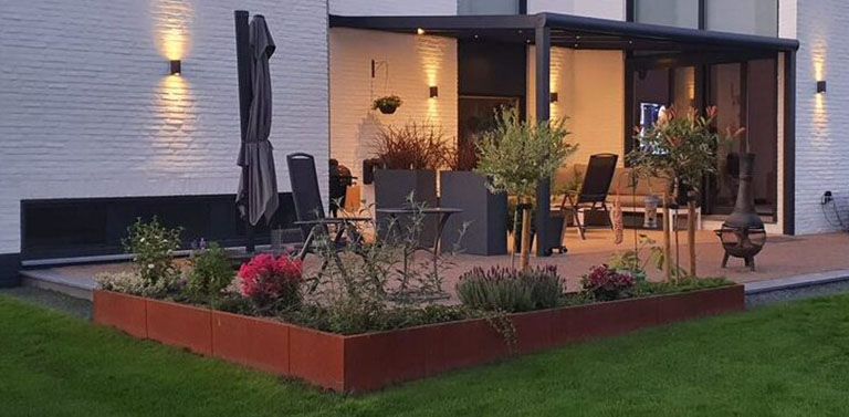 Sukurkite atmosferą su corten plienu sode